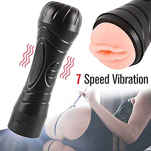 Male Intelligent Handsfree Auto Suck Oral-Cup Induced Deep Throat Sucking Stīmulatǐon Men Toy Black