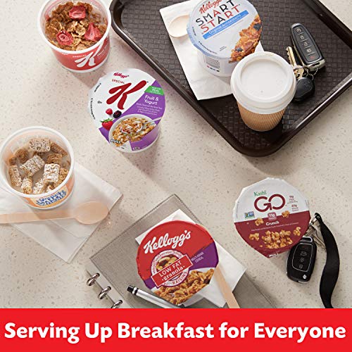 Kellogg's Cereal in a Cup Variety Pack - Nutritional Charge Bundle, 6 Flavors, Portable Breakfast, B - //coolthings.us