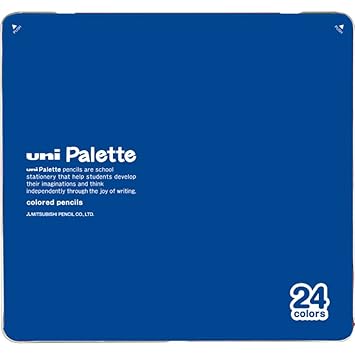 【クリックで詳細表示】三菱鉛筆 色鉛筆 880 ユニパレット 24色 青 K88024CPLT.33