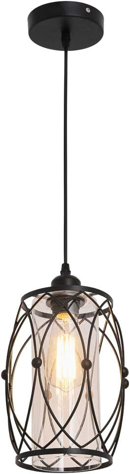 Pendant Lighting Fixture Modern Farmhouse Glass Chandelier Hanging Light - - 