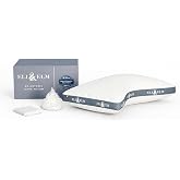 Eli &amp; Elm Best Ergonomic Side Sleeper Pillow for Neck Pain. Supportive Cooling Latex Fill. U-Shape Contoured Design. King &amp; Queen Size (Queen (U.S. Standard), with Pillow Case)