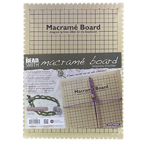 Beadsmith 10 x 14-inch Macrame Board with Instructions