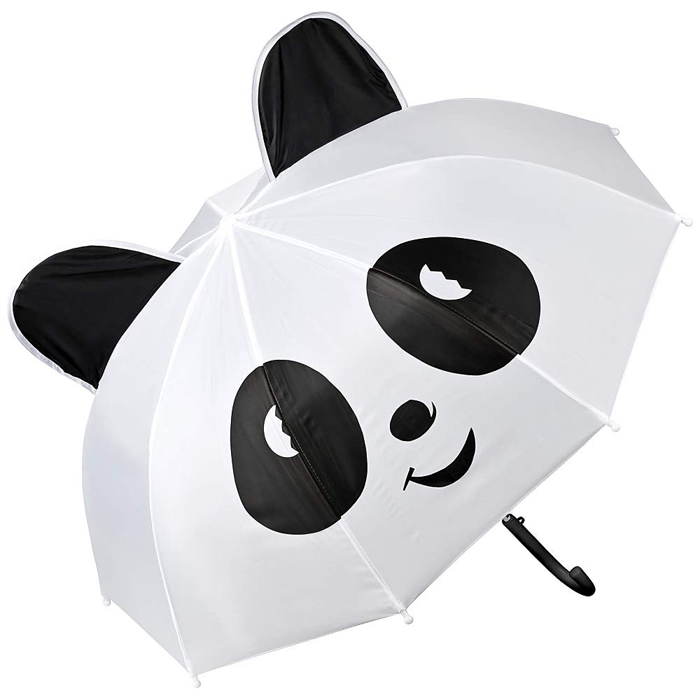 von Lilienfeld Children's umbrella with many designs up to approximately 8 years, White/Black, 60/70, Umbrella cane