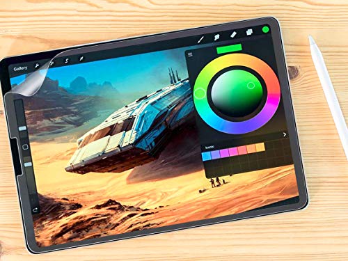 Orzero Matte Similar-Paper Screen Protector Compatible for iPad Pro 11 inch 2018 and Apple Pencil [Smooth Writing Experience] [Full Coverage], Anti-Glare Anti-Scratch [Lifetime Replacement Warranty] - Thumbnail 4