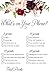 Planet Mango Floral Bridal Shower Games - Set of 4 Games for 50 Guests - with Mimosas Bar Banner and Bride to Be Sash