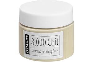 DSMART 3,000 Grit Diamond Polishing Lapping Compound Polish Paste 50G (1.76 Oz) with 25% Diamond Powder (3-6 Micros) for Metal Silver Chrome Glass Scratch Removal Marble Rock Watch Jewelry Gemstone