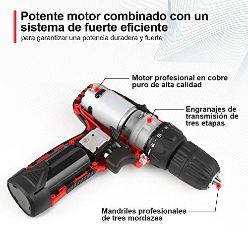 Taladro-Atornillador-12V-DETLEV-Pro-Destornillador-Elctrico-2-Velocidades-Par-Mx-28Nm-181-con-1-Batera-Recargable-de-iones-de-Litio-2000mAh