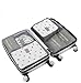 6 Set Packing Cubes,Travel Luggage Organizer-3 Travel Cubes + 3 Pouches (Grey)