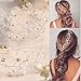 Jovono Bride Wedding Hair Vine Bridal Hairpieces Beaded Rhinestone Hair Accessory for Women and Girls (Silver)