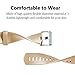 iGK Replacement Bands Compatible for Fitbit Charge 2, Adjustable Replacement Bands with Metal Clasp Classic Edition Champagne Small