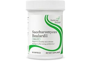 Seeking Health Saccharomyces Boulardii - Gentle Digestive Support for Healthy Bowel Movements* - Supports a Good GI Tract Environment & Microbiome While Traveling* - Gluten & Dairy-Free - 60 Capsules