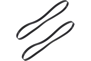 OHPHCALL 2Pcs Rubber Turntable Record Player Belt 235Mm X 4Mm Flat Phonograph Replacement Belt for Audio