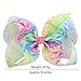 6 Pcs 8 Inch Large Colorful Bow Hairpin Girls Bows with Clip Hair Bows (Style 1)