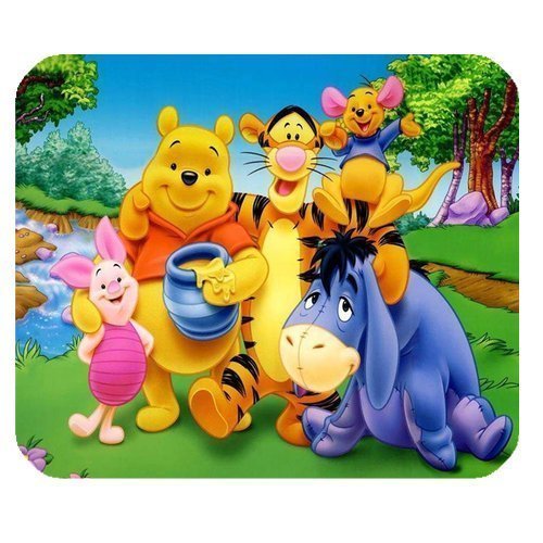 Cartoon Winnie the Pooh Personalized Custom Gaming Mousepad Rectangle Mouse Mat / Pad Office Accessory And Gift Design-LL692