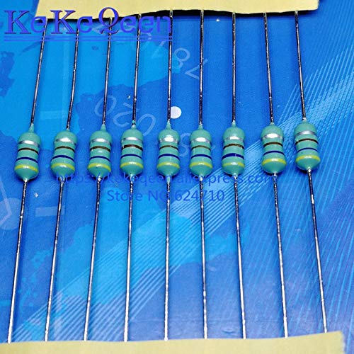 Batcus 50PCS/LOT Original New 0410 Inductor 1mH 1.2mH 1.5mH 1.8mH 2.2mH 2.7mH 3.3mH 4.7mH 1/2W Color Circle Coils Inductor - (Value of Resistance: 1.5mH)