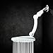 HealthyLifeStyle! Shower Head | Rainfall High Pressure 9.5” w/Adjustable Extension Arm | 109 Self-Clean Jets | Chrome, White and Brushed Nickel