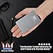 RFID Blocking Credit Card Holder By America Kings, Aluminum Slim Wallet, Credit Card Holder for All Kind Of Cards, With One Click All 6 Cards Slide Out, In A Nice Gift For Fathers Day, (Space Gray)