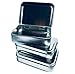 Upgraded Larger Tin Box Container by Bruno Life 3 Count 4.25 by 3.12 by 1 Inch Rectangular with Hinged Lid for Item Storage, Baby Shower Party Favors, Emergency Kit, Prayer Box, Organizer