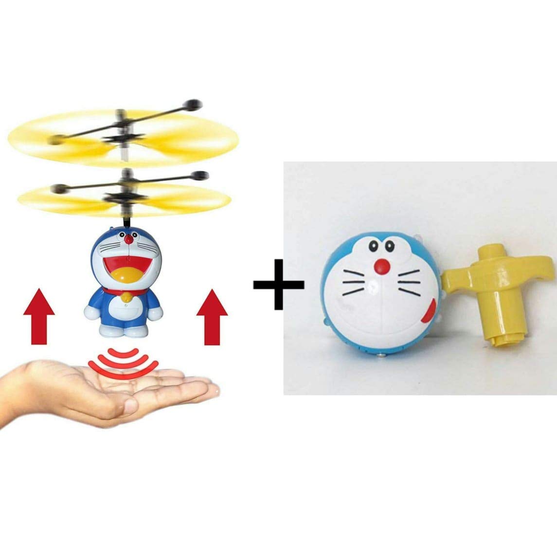 doraemon flying toy hand sensor
