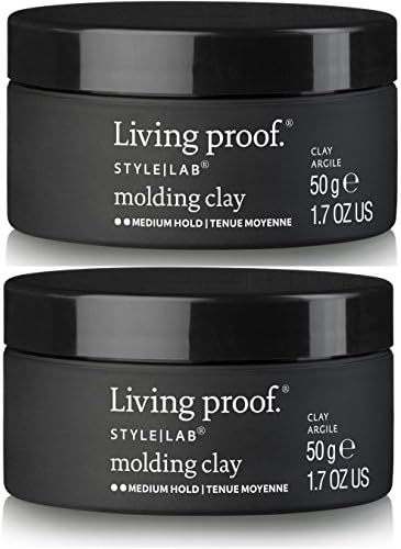 Living Proof Style Lab Molding Clay 1.7 Ounce (Pack of 2) / Medium hold – matte finish / Shapes, Mold, Hold Hair / Color Safe