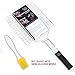 RJQ BBQ Grilling Basket, Portable Stainless Steel Grilling Basket for Kitchen/Outdoor Grill with Long Handle for Vegetable Fish Shrimp and Many Other Food.