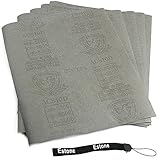 Estone 5 sheets Sandpaper 3000 Grit Waterproof Paper 9