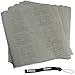 Estone 5 sheets Sandpaper 3000 Grit Waterproof Paper 9