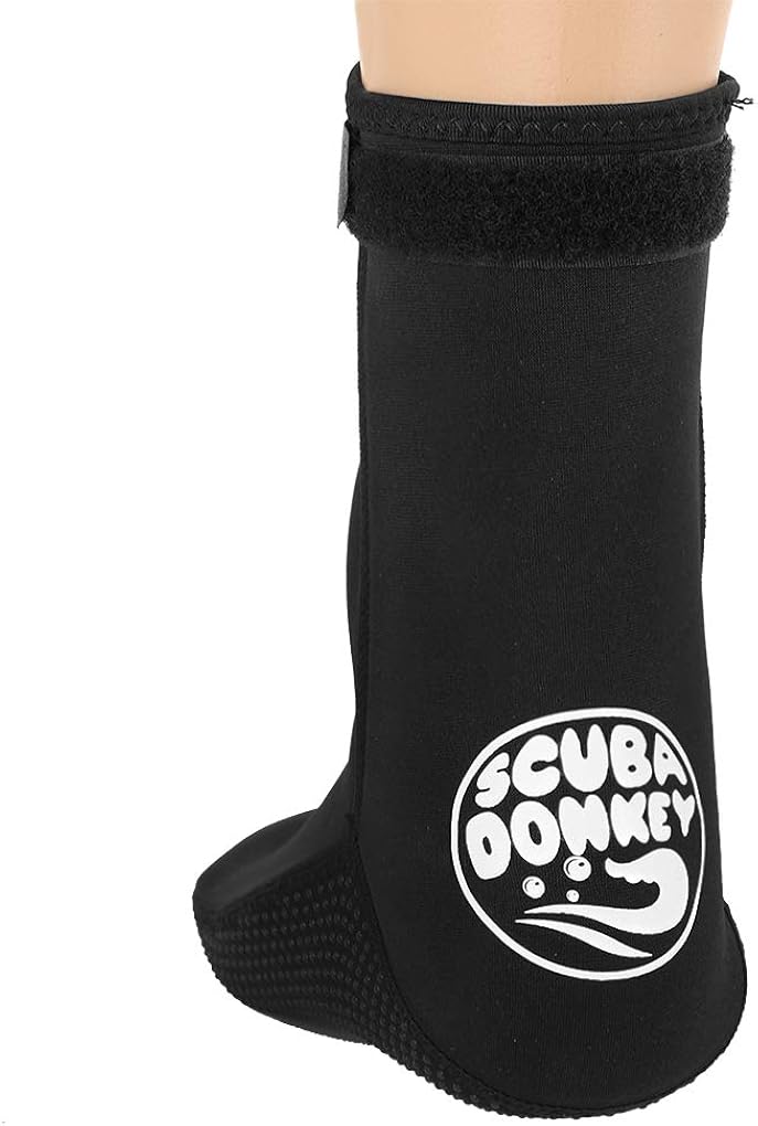 Black 3mm Diving Socks Non-Slip Water Shoes Quick Dry Sports Aqua Shoes Outdoor Waterproof Swim Shoes Snorkeling Beach Shoes Boots Anti-Leak Soft Dive Boots Stretchy Wetsuit Socks Surfing Sock - Image 4