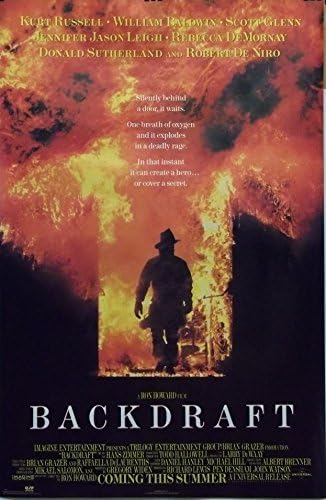 Backdraft 23x35 Firefighter Movie Poster Kurt Russell