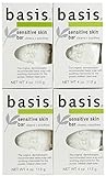 Basis Sensitive Skin Bar Soap, 4 Ounce Bars (Pack of 4)