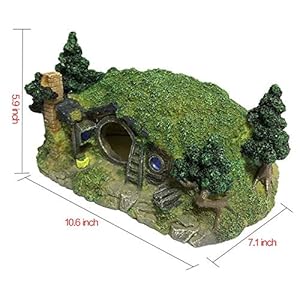 GCSEY Decorazione Acquario Rettilario Hole Casa Shelter Fish Tank Ornament Rockery Paesaggistica GCSEY Decorazione Acquario Rettilario Hole Casa Shelter Fish Tank Ornament Rockery Paesaggistica - immagine 5
