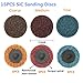 INSMA 35Pcs Sanding Discs Set 2 inch Quick Change Discs Surface Conditioning Discs with 1/4 inch Tray Holder for Surface Prep Strip Grind Polish Finish Burr Rust Paint Removal