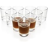 BCnmviku 1.5 oz Shot Glasses Sets with Heavy Base, Clear Shot Glass (10 Pack)