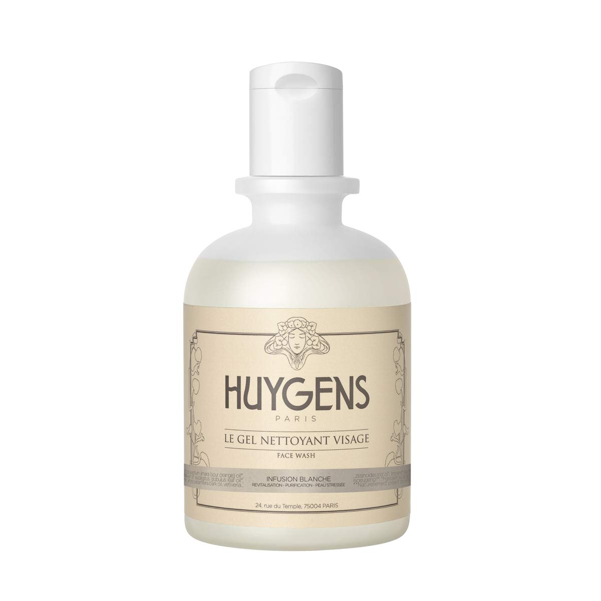 HUYGENS INFUSION BLANCHE ORGANIC PURIFYING FACE WASH 250ml - Made in France