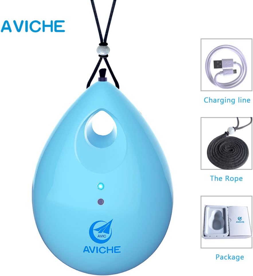 AVICHE Portable Personal Mini Air Purifier | Travel USB Negative Ion Generator | Gift for Lover (Blue)