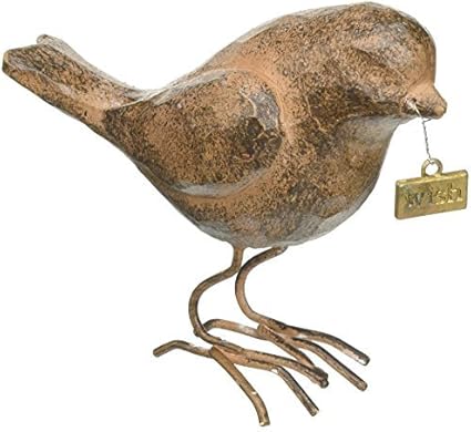 Creative Co Op Bird With Wish Brown Resin By Creative Co Op Amazon Co Uk Kitchen Home