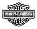 Harley-Davidson Bar & Shield Logo Decal, X-Large 30 x 40 in, Gray & Black CG4330