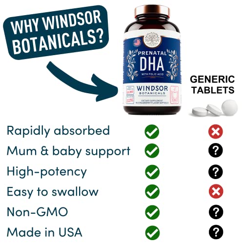 Prenatal DHA with Folic Acid Fetal Development and Pregnancy Support