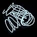 EL Wire Neon Glowing Light 16 Feet for Christmas Party Decoration with Battery Pack