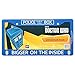 Doctor Who License Plate Frame - Bigger on The Inside Tardis Design, 6.25