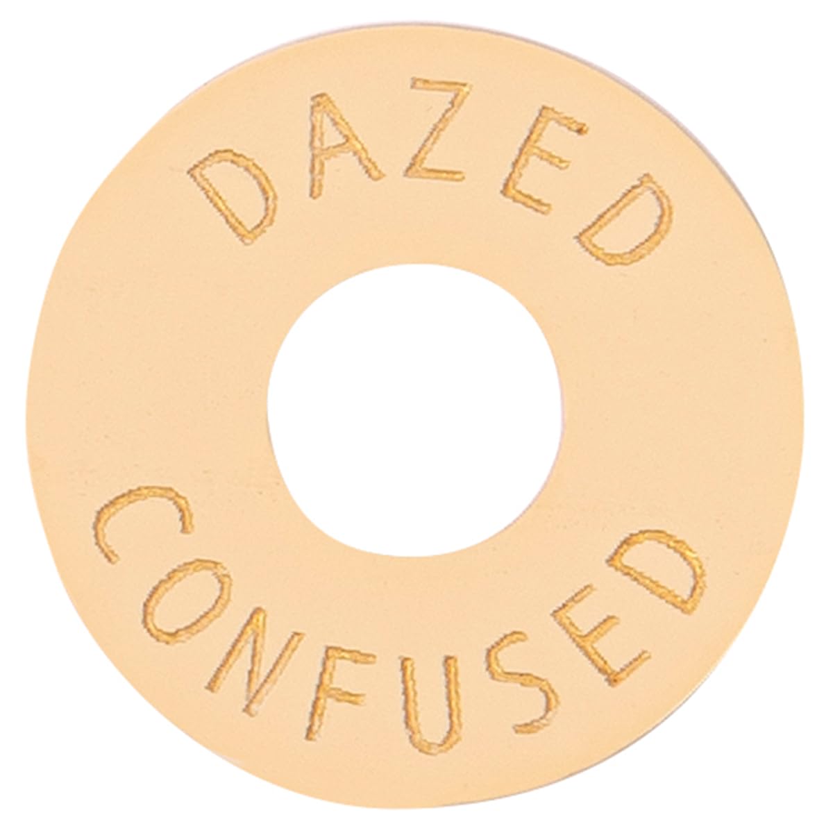 JOE DOE POKER CHIP IN AGED WHITE - DAZED - CONFUSED