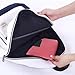 Travel Universal Organizer Bag / Electronics Accessories Case Packing Storage Bag, Multifunctional Shockproof Makeup Pouch, Gadget Bag, Data Cable Travel Case With Mesh Handbag Handbag (Size M, Red)