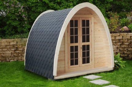 9 2 M Sauna Pod Deluxe Blockhaussauna Gartensauna Holzsauna Blockhaus Campingsauna Amazon De Garten