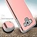 Samsung Galaxy Grand Prime Case, RANZ Grey with Rose Gold Hard Impact Dual Layer Shockproof Bumper Case For Samsung Galaxy Grand Prime G5308/ G530H