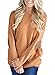 FARYSAYS Women's Casual Loose Long Sleeve Crewneck Elbow Patch Sweatshirt Tunic Tops