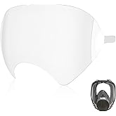 HWEIUA 20 Pack Face Shield Cover, Peel Off Lens Cover Compatible with 3M Full Face Respirator Mask 6885, 6900, 6800, 6700, 6000 Series, Protective Cover for 6800 Respirator Parts