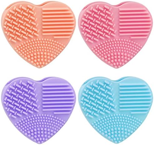 Start Silicone Egg Cleaning Brush Washing Glove Makeup Acne Scrubber Blackheads Cleaners Remover (Pink)