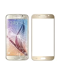 CrazyFire - Kit de reparación de pantalla de cristal para Samsung Galaxy S6 con cinta adhesiva de 0.039 in + kit de herramientas + 1 par de pinzas + 1 rollo de micro cable para G920A G920P G920T G920V G920R4 G920