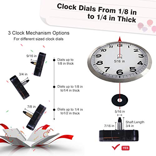 Clock Repair Clock Hands And Motor Kit Clock Motor EMOON 2-Pack