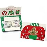 Big Dot of Happiness Ugly Sweater - Holiday and Christmas Money and Gift Card Holders - Set of 8